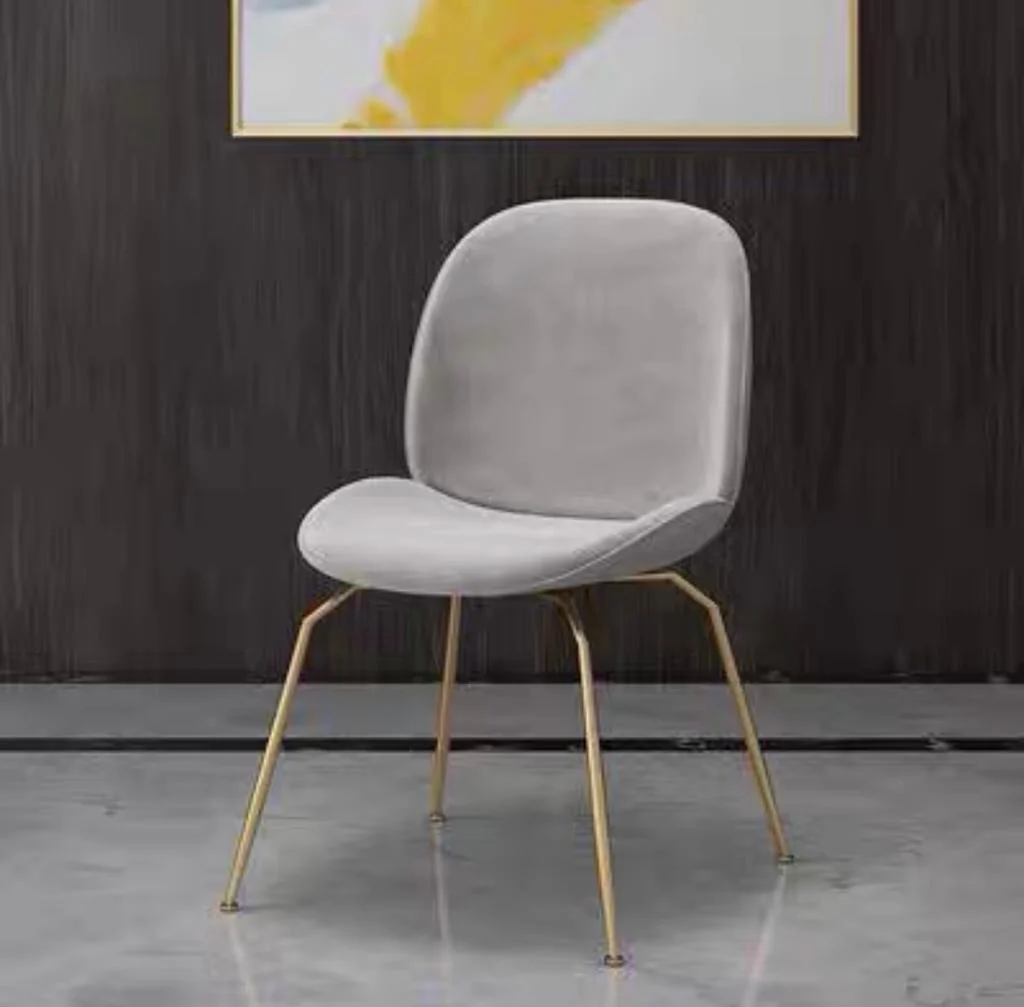 Mateo Modern Victorian Upholstered Velvet Dining Chair - Image 7