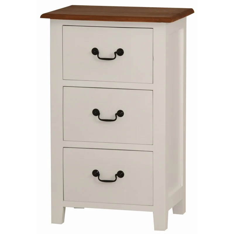 MP - 3 Drawer Lamp Table Solid Timber Wood TEK168 LT 003 PN ( Light Pecan Colour ) - Image 5