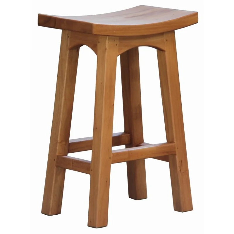 MP - Amst Solid Teak Timber 67cm Counter Bar Stool, TEK168 BR 067 WD - Image 3