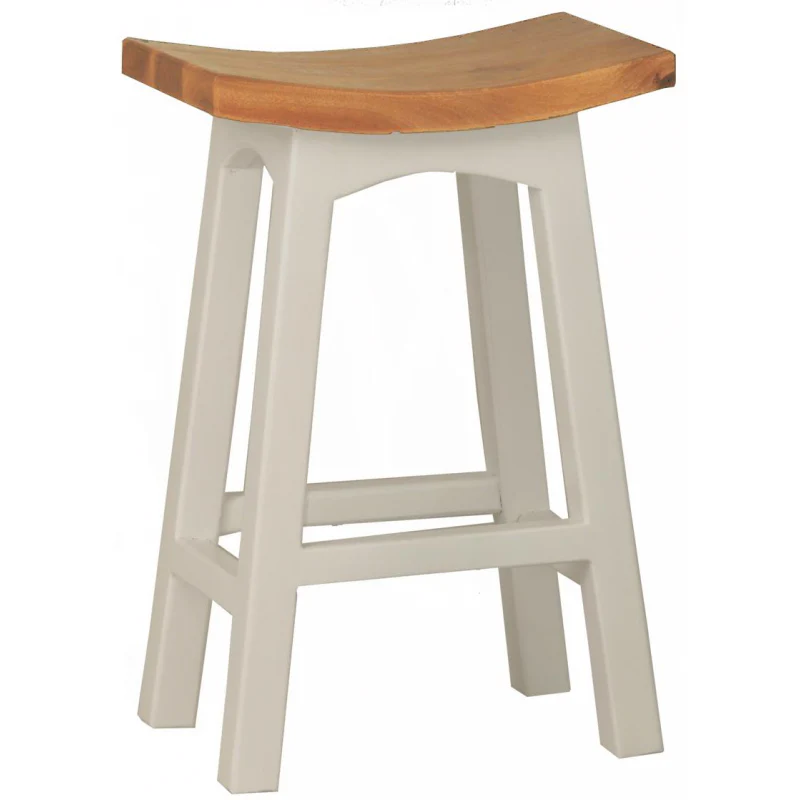 MP - Amst Solid Teak Timber 67cm Counter Bar Stool, TEK168 BR 067 WD - Image 9