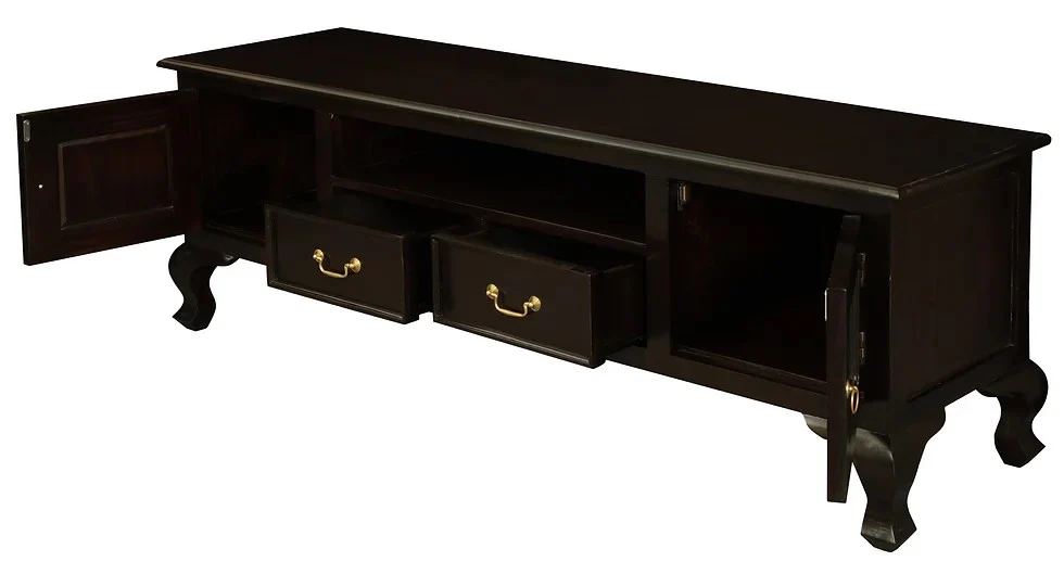 WAREHOUSE SALE Queen Anna Solid Wood Timber 2 Door 2 Drawer French TV Console Unit, 180cm TEK168 EU 202 QA ( Discount Price $999, Special Price $899 ) - Image 8