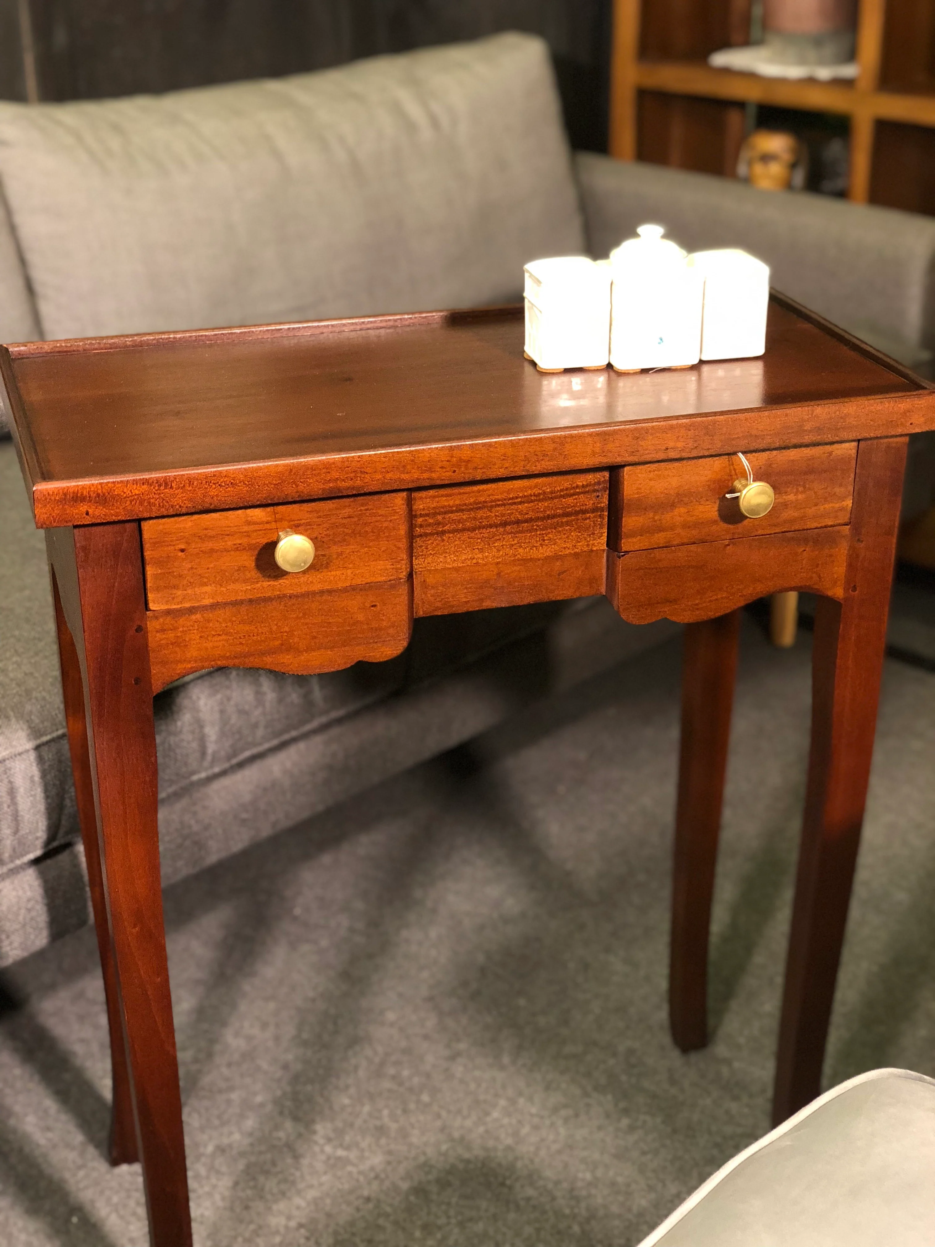 Signature Console Table 2 Small Drawers TEK168 PT 002 QA Desk ( Mahogany Colour ) - Image 2