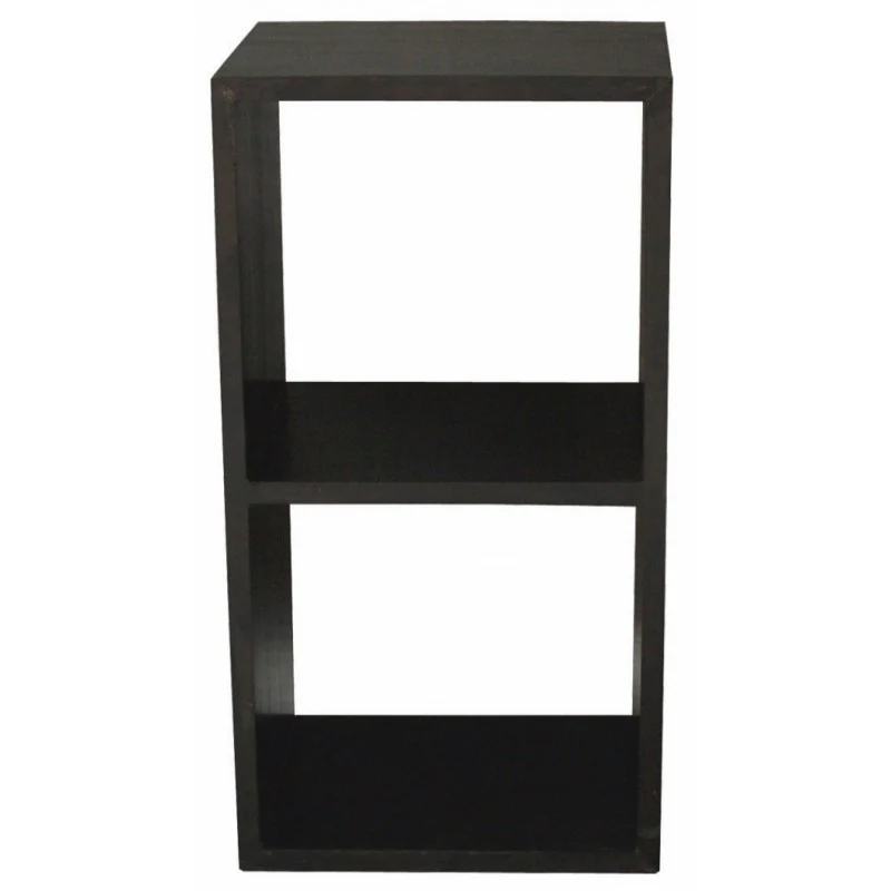 Minimalist Teak Bookcase Display 2 Cube 2 Shelves Bookcase TEK168 CU 002 RPN ( Mahogany Colour ) - Image 3