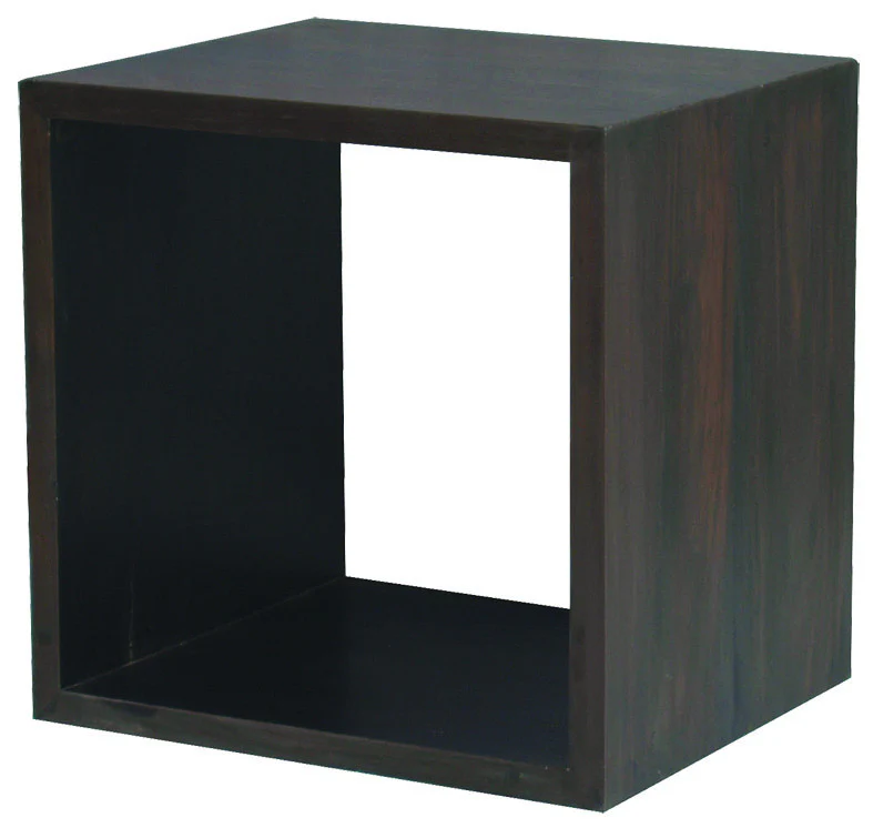 Minimalist Teak Cube Display 1 Shelf TEK168 CU 001 RPN ( White Colour ) - Image 2