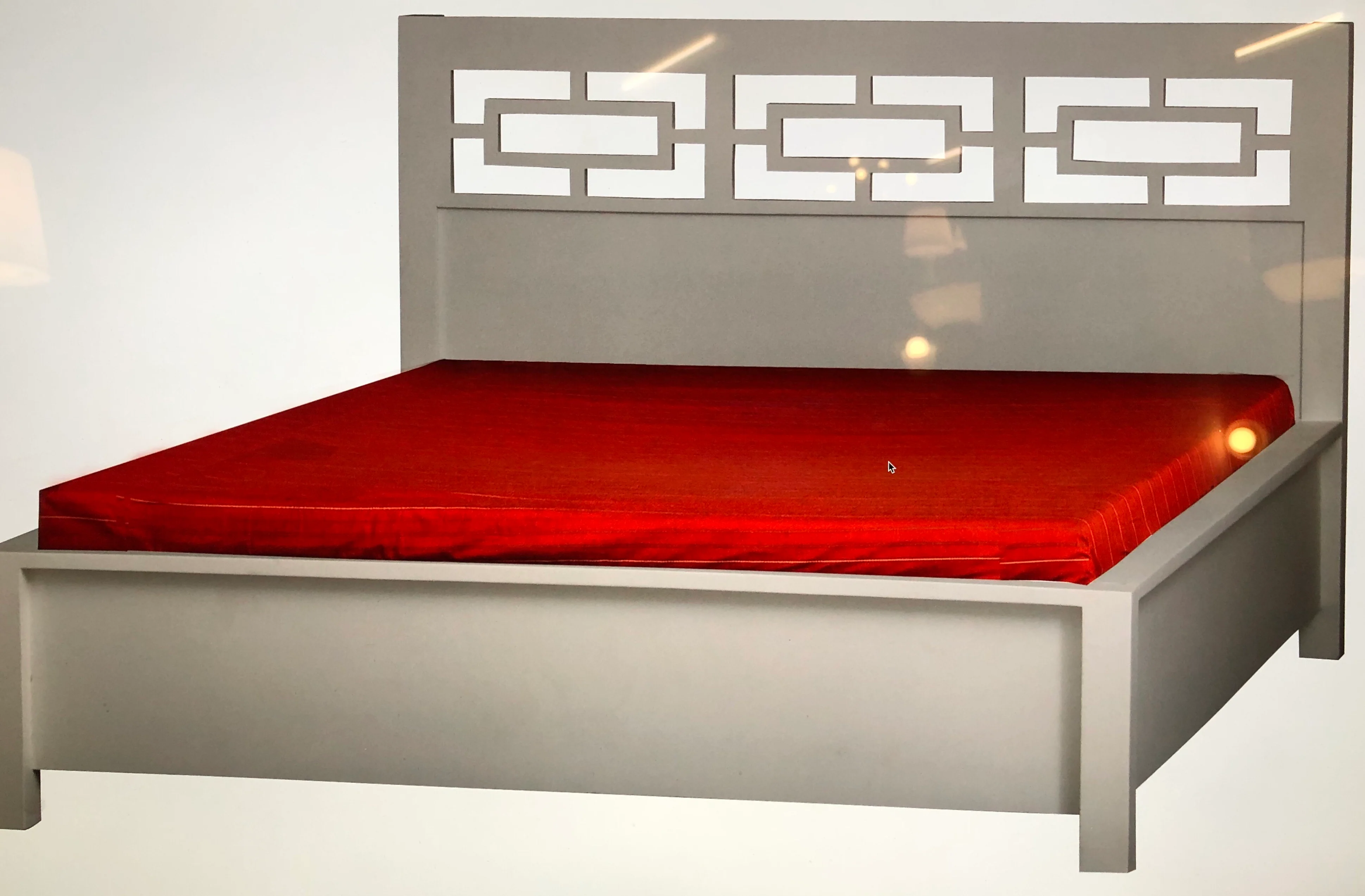 MP - Oriental Bed Super Single Size Fit Mattress 107 x 190 cm TEK168BS 000 ORI SS ( Picture for Reference Only ) (Mahogany Colour ) - Image 2