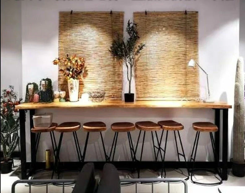 NEVAEH Solid Wood Live Edge Bar Table / Bar Stool Nordic Scandinavian Design. ( 11 Sizes ) - Image 4