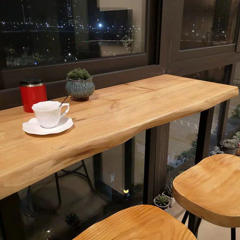 NEVAEH Solid Wood Live Edge Bar Table / Bar Stool Nordic Scandinavian Design. ( 11 Sizes ) - Image 9