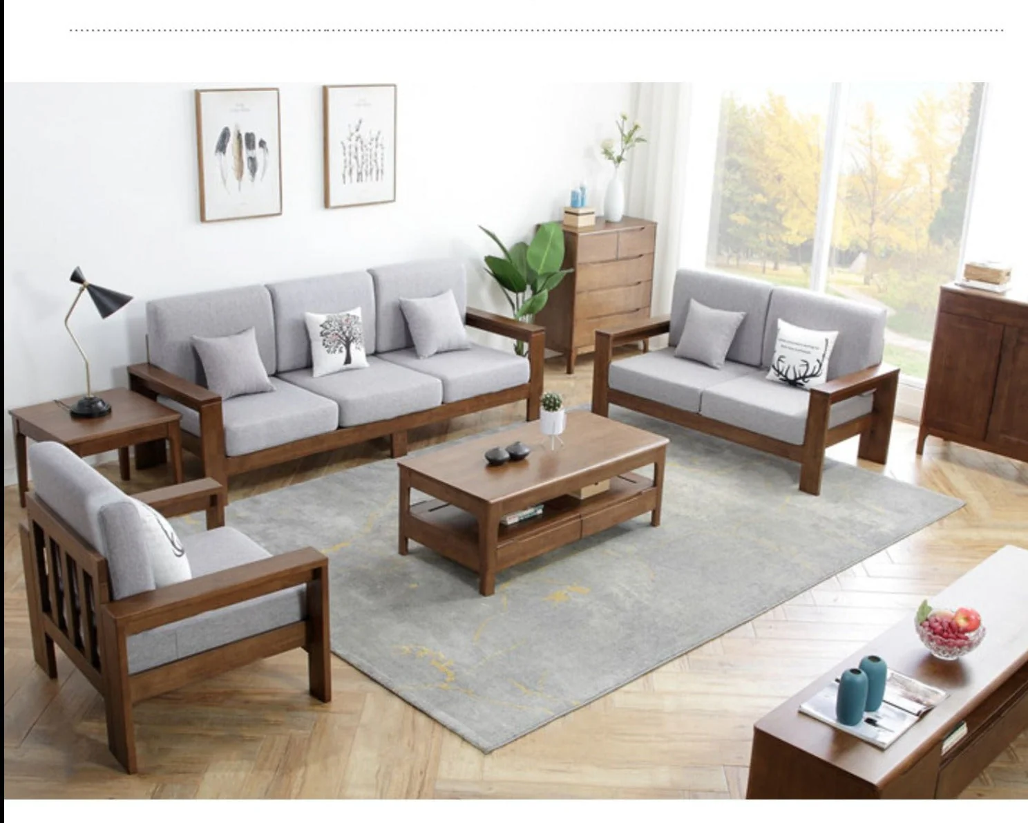 NORA Scandi Japanese Daybed Sofa Solid Wood Nordic ( Select From 3 Sizes ) - Image 11