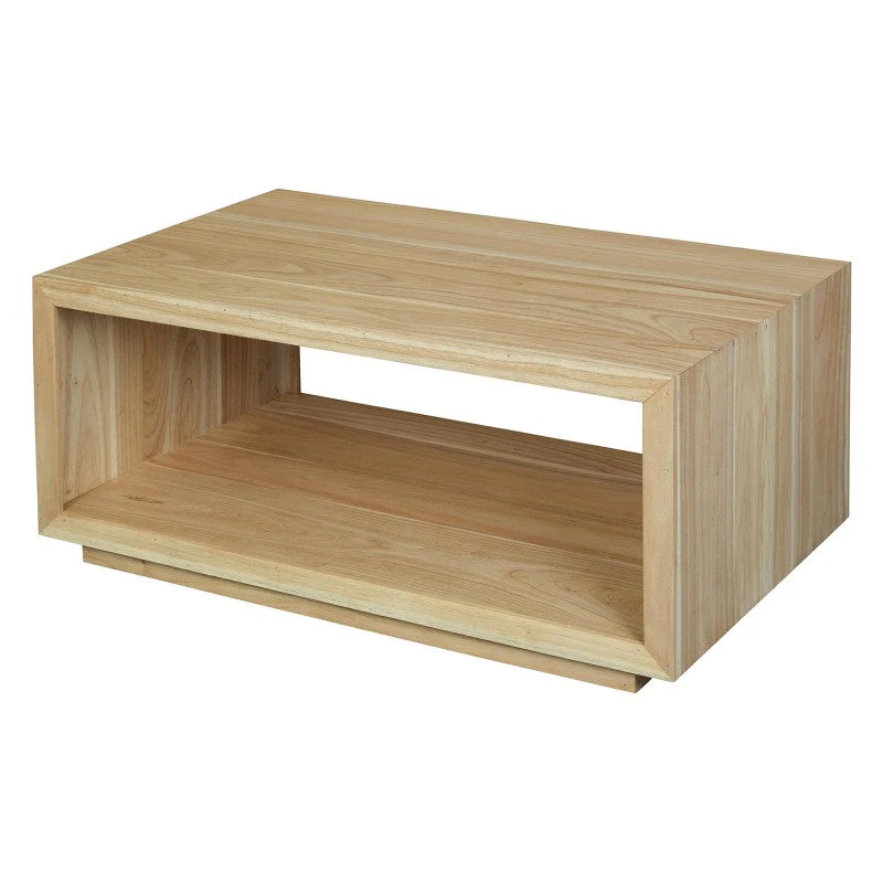 OSCAR WYNHAM Teak Timber Coffee Table Center Piece, 100cm, Natural