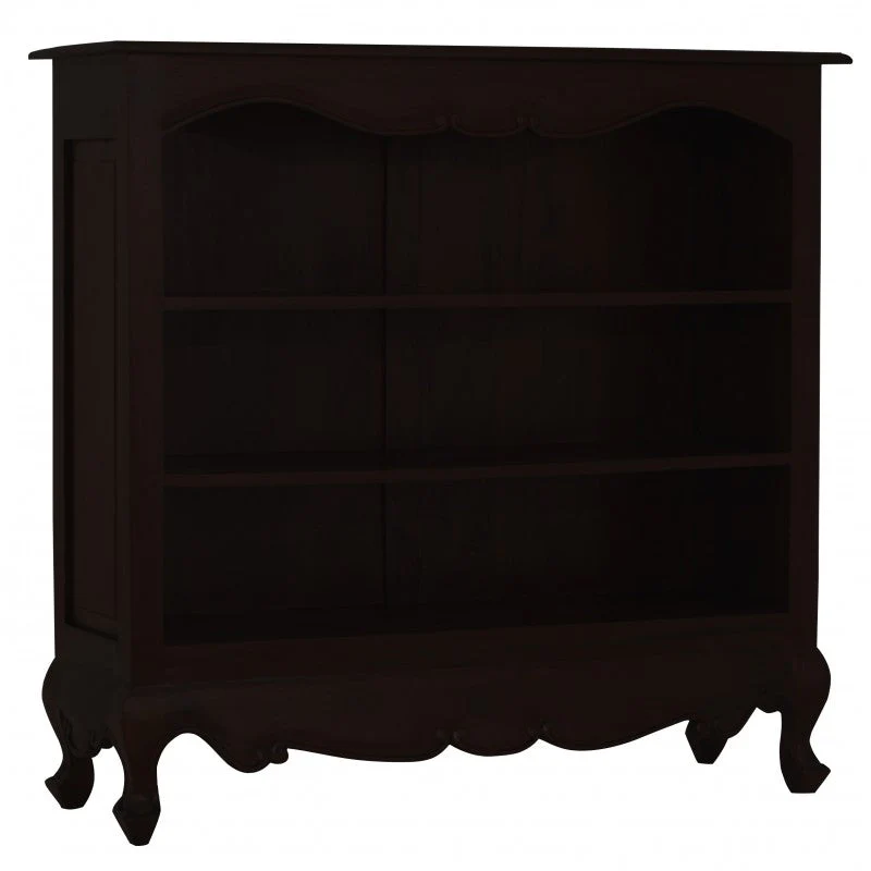 Queen Anna Solid Teak Wood Timber French Lowline Bookcase, Bookshelves TEK168 BC 000 QA SM WH_1 ( Discount Price $599) - Image 5
