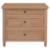 RADISSON Beau Teak Timber 3 Chest of Drawer Dresser, White - Image 12