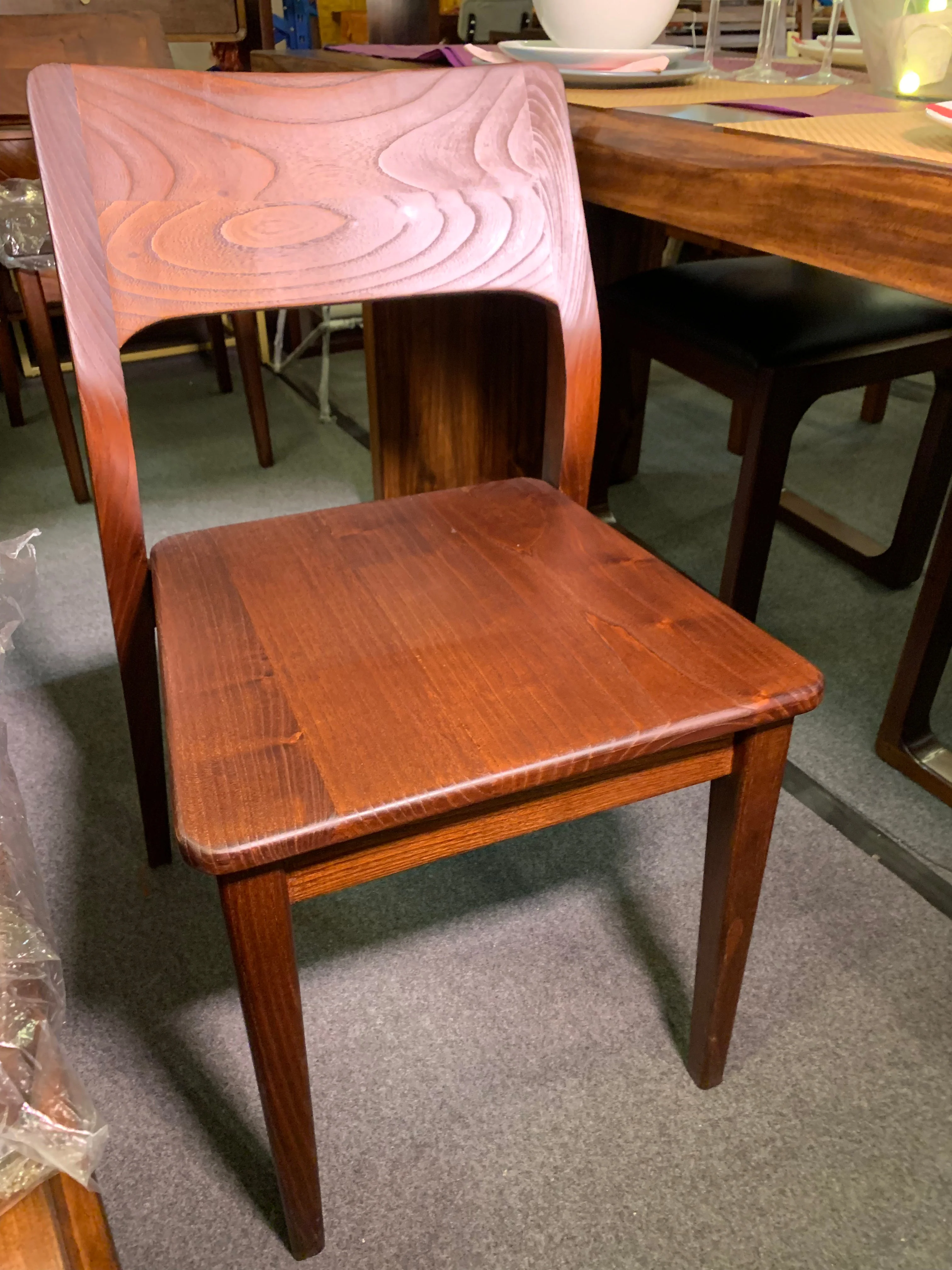 RADISSON Providence Chair Teak - Min purchase of 2 CH 052 PFL W/C (Walnut / Mahogany color) - Image 2