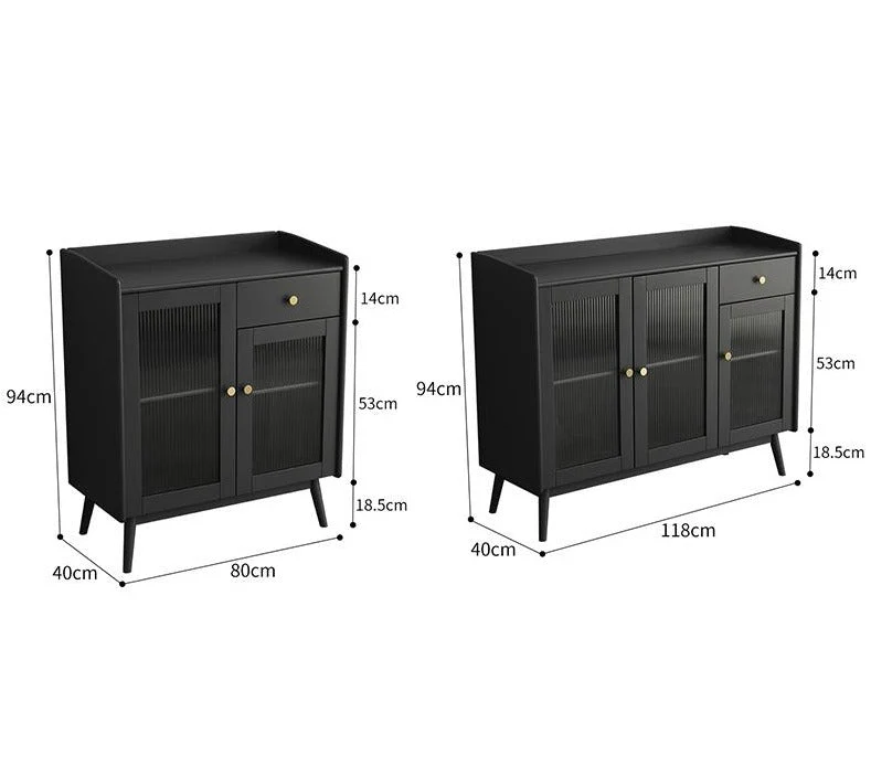 SAMUEL Solid Wood Wine Cabinet Sideboard Kitchen Storage - Image 6