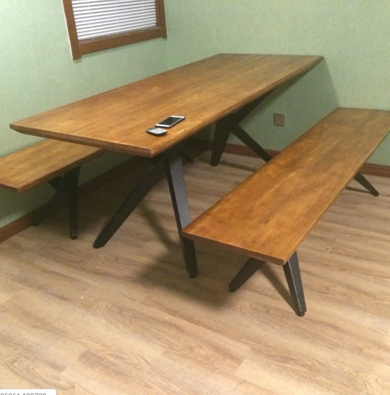 SCARLETT Modern Rustic Dining Table - Image 4