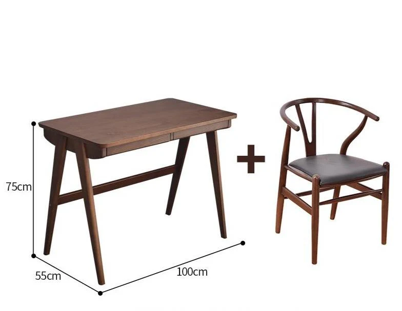 SEBASTIAN Solid Wood Modern Japanese Writing Desk - Image 19