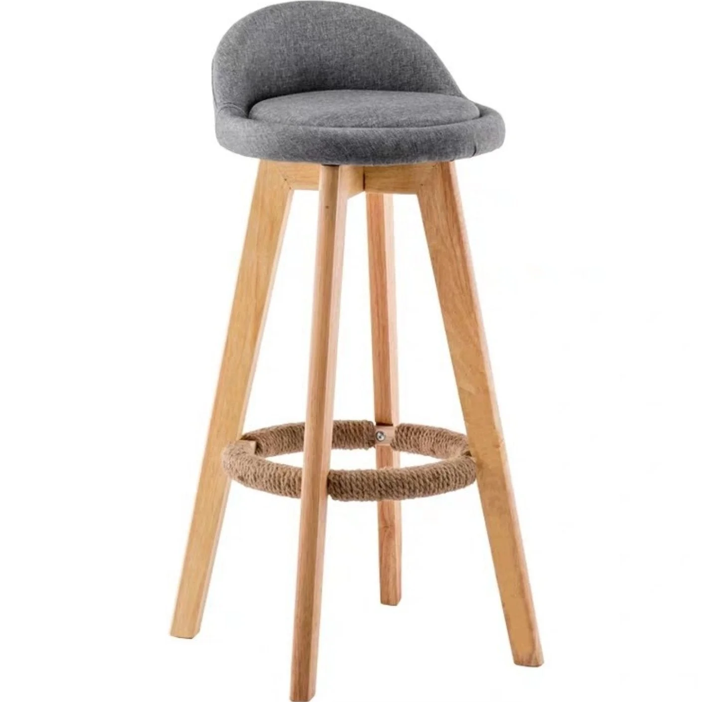 AMARA Scandinavian Solid Wood Bar Stool Chair - Image 4
