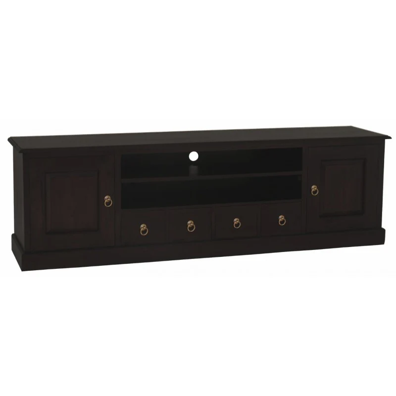 Tasmania TV Console 2 Door 4 Drawers Solid Wood TEK168 SB 204 PN ( Discount Price Now $1299 ) - Image 2