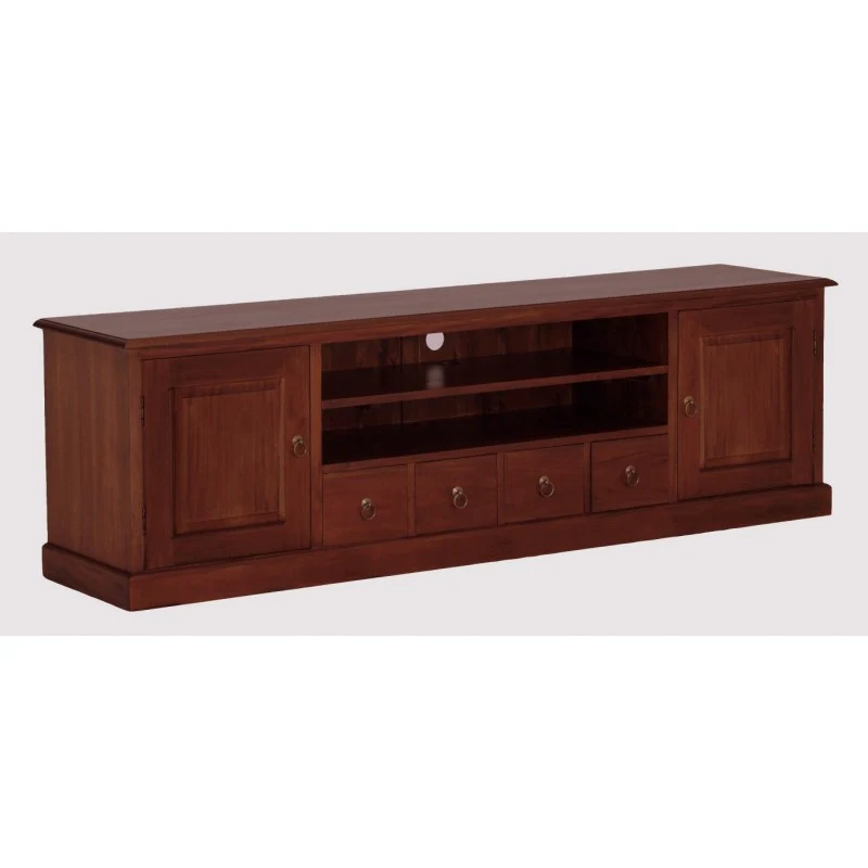 Tasmania TV Console 2 Door 4 Drawers Solid Wood TEK168 SB 204 PN ( Discount Price Now $1299 ) - Image 3